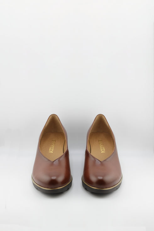 Ragazza Leather Slip-On Wedge Loafers